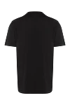 Black men's T-shirt with logo Stone Island - brand logo. 100% cotton. Country of manufacture: Italy. Care: specialized cleaning - photo 6