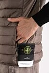 Stone Island Men's brown vest with logo - logo. 100% polyamide. Closure: zipper. two side pockets. Country of manufacture: Italy. Care: specialized cleaning - photo 5