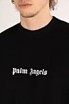 Palm Angels Свитшот мужской черный с логотипом из хлопка - логотип бренда. 100% хлопок. . Страна производитель: Италия. Уход: специализированная чистка - фото 5