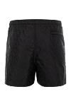 Men's black beach shorts with logo Valentino - logo pattern. 100% polyamide. Fastener: elastic band, zipper. two side pockets, one back pocket. Country of manufacture: Italy. Care: specialized cleaning - photo 6