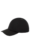 Saint Laurent Men's black cap made of cotton and linen - brand logo. 62% cotton, 38% linen. Country of manufacture: Italy. Care: specialized cleaning - photo 3