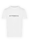 Givenchy Футболки мужская белая с логотипом - логотип бренда. 100% хлопок. Страна производитель: Франция. Уход: специализированная чистка - фото 1