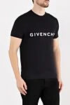 Givenchy Футболки мужская черная с крупным логотипом - логотип бренда. 100% хлопок. Страна производитель: Франция. Уход: специализированная чистка - фото 3