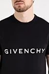 Givenchy Футболки мужская черная с крупным логотипом - логотип бренда. 100% хлопок. Страна производитель: Франция. Уход: специализированная чистка - фото 5