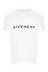 Givenchy Футболки мужская белая с крупным логотипом - логотип бренда. 100% хлопок. Страна производитель: Франция. Уход: специализированная чистка - фото 1