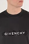 Givenchy Футболка серая мужская из хлопка с логотипом - логотип бренда, эмблема 4G. 100% хлопок. Страна производитель: Италия. Уход: специализированная чистка - фото 5