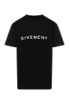 Givenchy Футболки мужская черная с крупным логотипом - логотип бренда. 100% хлопок. Страна производитель: Франция. Уход: специализированная чистка - фото 1