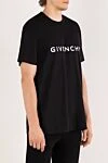 Givenchy Футболки мужская черная с крупным логотипом - логотип бренда. 100% хлопок. Страна производитель: Франция. Уход: специализированная чистка - фото 3