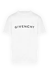 Givenchy Футболки мужская белая с крупным логотипом - логотип бренда. 100% хлопок. Страна производитель: Франция. Уход: специализированная чистка - фото 1