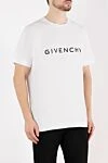 Givenchy Футболки мужская белая с крупным логотипом - логотип бренда. 100% хлопок. Страна производитель: Франция. Уход: специализированная чистка - фото 3