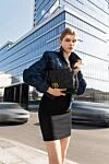 Платье трикотажное черное с открытыми плечами и логотипом Givenchy -  логотип бренда. 98% хлопок, 2% эластан. Страна производитель: Италия. Уход: специализированная чистка - фото 6