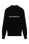 Givenchy Джемпер мужской шерстяной черный с логотипом - логотип бренда. 100% шерсть. Страна производитель: Италия. Уход: специализированная чистка - фото 1