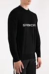 Givenchy Джемпер мужской шерстяной черный с логотипом - логотип бренда. 100% шерсть. Страна производитель: Италия. Уход: специализированная чистка - фото 3