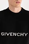 Givenchy Джемпер мужской шерстяной черный с логотипом - логотип бренда. 100% шерсть. Страна производитель: Италия. Уход: специализированная чистка - фото 5