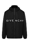 Givenchy Куртка с капюшоном мужская черная с большим логотипом - логотип бренда. капюшон. 100% полиэстер. молния, кулиска. два боковых кармана. Страна производитель: Италия. Уход: специализированная чистка - фото 1