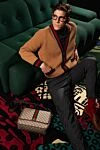 Gucci Сумка через плечо мужская бежевая с логотипом - логотип бренда. 100% канва. Ремень: плечевой ремень.  молния. Страна производитель: Италия. Уход: специализированная чистка - фото 7