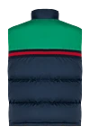 Жилет мужской дутый сине-зеленый Gucci - двух цветный дизайн, логотип. 100% полиамид. молнии, кнопки. два боковых кармана . Страна производитель: Италия. Уход: специализированная чистка - фото 6