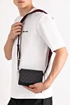 Мини сумка через плечо из текстиля GG Supreme серого цвета Gucci - красно-синяя полоса Web. 60% полиуретан, 20% полиэстер, 20% хлопок. Ремень: регулируемый плечевой ремень. Размер: Ш 17,5 x В 13,5 x Г 6,5 см. клапан с магнитной застежкой. Страна производитель: Италия. Уход: специализированная чистка - фото 2