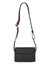 Мини сумка через плечо из текстиля GG Supreme серого цвета Gucci - красно-синяя полоса Web. 60% полиуретан, 20% полиэстер, 20% хлопок. Ремень: регулируемый плечевой ремень. Размер: Ш 17,5 x В 13,5 x Г 6,5 см. клапан с магнитной застежкой. Страна производитель: Италия. Уход: специализированная чистка - фото 4