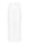 Citizens of Humanity Women's white cotton jeans - 98% cotton, 2% polyurethane. two front pockets, two back pockets. Closure: button, zipper. Country of manufacture: Italy. Care: specialized cleaning - photo 1