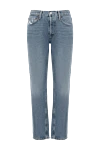 Citizens of Humanity Women's blue cotton jeans - worn effect. 99% cotton, 1% elastane. two front pockets, two back pockets. Closure: button, zipper. Country of manufacture: Italy. Care: specialized cleaning - photo 1