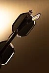 Cartier Солнцезащитные мужские очки ромбовидные ромбовидные - логотип бренда, геометрическая форма. титаниум, дерево, рог. серые. . Страна производитель: Франция. Уход: специализированная чистка - фото 7