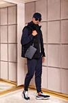 Brunello Cucinelli Спортивный костюм мужской синий в тонкую полоску - узор тонкая полоска. 87% хлопок, 8% кашемир, 5% шелк. молния. Страна производитель: Италия. Уход: специализированная чистка - фото 9