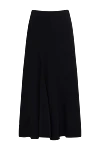 Fleur de Paris Maxi skirt black loose - 100% polyester. Closure: zipper. Country of manufacture: Italy. Care: specialized cleaning - photo 1