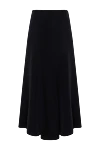 Maxi skirt black loose Fleur de Paris - 100% polyester. Closure: zipper. Country of manufacture: Italy. Care: specialized cleaning - photo 6