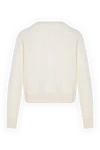 Women's white cashmere cardigan Fleur de Paris - 100% cashmere. Closure: buttons. Country of manufacture: Italy. Care: specialized cleaning - photo 6