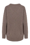 Women's brown cashmere cardigan Fleur de Paris - 100% cashmere. Closure: buttons. Country of manufacture: Italy. Care: specialized cleaning - photo 6