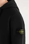 Stone Island Худи мужское черное с логотипом на рукаве - логотип бренда на рукаве. Дополнительно капюшон. 100% хлопок. кулиска. два передних кармана . Страна производитель: Италия. Уход: специализированная чистка - фото 5