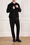 Walking men's suit black with zipper Brunello Cucinelli - 64% cotton, 26% nylon, 6% cashmere. Closure: zipper. two side pockets. Country of manufacture: Italy. Care: specialized cleaning - photo 2