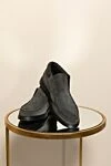 Christophe Auber Men's suede gray loafers - fur trim. 100% suede. Country of manufacture: Italy. Care: specialized cleaning - photo 7