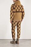 Прогулочный костюм из текстиля Jumbo GG бежевый Gucci - узор Jumbo GG, полоса WEB. капюшон с кулиской. 80% шерсть, 20% полиэстер. молния. два боковых кармана. Страна производитель: Италия. Уход: специализированная чистка - фото 4