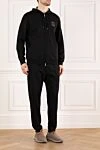 Brunello Cucinelli Сорғышы мен логотипі бар қара спорттық костюм - Декорация: бренд логотипі. Қосымша: сорғыш. Құрамы: 64% мақта, 26% нейлон, 6% кашемир, 4% жібек. Жабу: найзағай. Қалталар: екі бүйір қалта. Шығарылған елі: Италия. Күтім: арнайы тазалау - фото 3