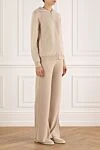 Loro Piana Спортивный костюм из кашемира беби бежевый - капюшон. 100% кашемир. молния. два боковых кармана. Страна производитель: Италия. Уход: специализированная чистка - фото 3