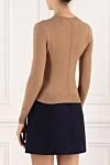 Кашемировый джемпер женский бежевый Saint Laurent - 100% кашемир. . . . Страна производитель: Франция. Уход: специализированная чистка - фото 4