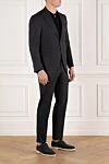 Sartoria Latorre Ерлерге арналған сұр жүннен жасалған классикалық костюм - Құрамы: 100% жүн. Жабу: түймелер. Қалталар: екі бүйір қалта, бір кеуде қалта. Шығарылған елі: Италия. Күтім: мамандандырылған тазалау - фото 3