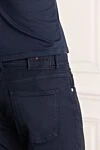 Kiton Джинсы синие хлопковые мужские на пуговицах - 98% хлопок, 2% эластан. пуговицы. два боковых кармана, два задних. . Страна производитель: Италия. Уход: специализированная чистка - фото 5