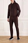 Коричневый спортивный костюм с капюшоном Tombolini - капюшон. 85% полиамид, 15% эластан. молния. Краманы: два боковых кармана. Страна производитель: Италия. Уход: специализированная чистка - фото 2