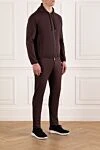 Tombolini Коричневый спортивный костюм с капюшоном - капюшон. 85% полиамид, 15% эластан. молния. Краманы: два боковых кармана. Страна производитель: Италия. Уход: специализированная чистка - фото 3