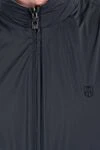 Blue men's vest with zipper Corneliani - brand logo. 100% polyester. Closure: zipper. two side pockets. Country of origin: Italy. Care: specialized cleaning - photo 6
