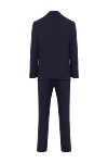 Dark blue wool suit Corneliani - 100% wool. Closure: buttons. two side pockets, one chest pocket. Country of manufacture: Italy. Care: specialized cleaning - photo 6