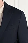 Corneliani Классикалық ерлер костюмі көк - Құрамы: 100% жүн. Жабу: түймелер. Қалталар: екі бүйір қалта, бір кеуде қалта. . Шығарылған елі: Италия. Күтім: арнайы тазалау - фото 5
