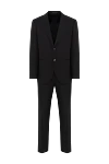 Corneliani Костюм классический мужской шерстяной черный - 100% шерсть. пуговицы. два боковых кармана, один нагрудный. . Страна производитель: Италия. Уход: специализированная чистка - фото 1