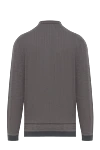 Коричневое шерстяное поло с длинным рукавом мужское Corneliani - 100% шерсть. пуговицы . Страна производитель: Италия. Уход: специализированная чистка - фото 6