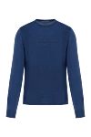 Corneliani Blue wool jumper for men - 100% wool. Country of manufacture: Italy. Care: specialized cleaning - photo 1