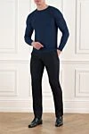 Blue wool jumper for men Corneliani - 100% wool. Country of manufacture: Italy. Care: specialized cleaning - photo 2