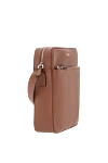 Serapian North South messenger bag in Cachemire leather - fittings with palladium finish. Italian wrinkled calfskin. Dimensions: 22x28x8 cm. Strap: Fixed adjustable shoulder strap. Closure: single zipper. front zip pocket. Country of manufacture: Italy. Care: specialized cleaning - photo 3